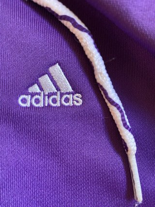 Chaqueta Adidas Morado y Blanco Talla S