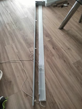 2 Rieles japonés 2,24 metros con su cubre madera