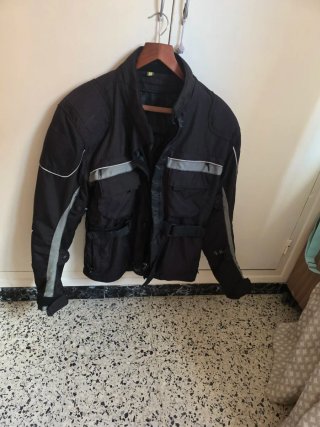 CHAQUETA MOTERA NEGRA, TALLA S/M