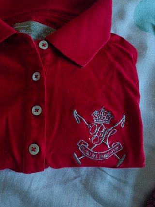 Polo Pedro del Hierro Rojo Talla S