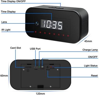Cámara Espía WiFi 4K/1080P Reloj