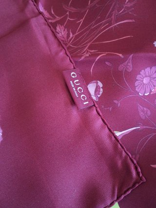 Foulard in pura seta Gucci originale
