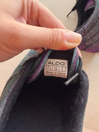 Sapatilhas Aldo Brilhantes Verde Roxo 38