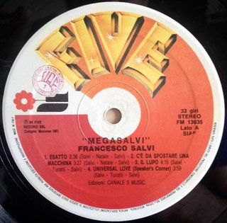 Francesco Salvi Mega Salvi LP 12" 33 RPM 1989