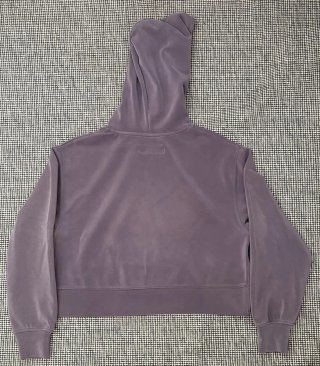 Sudadera niña morada con capucha