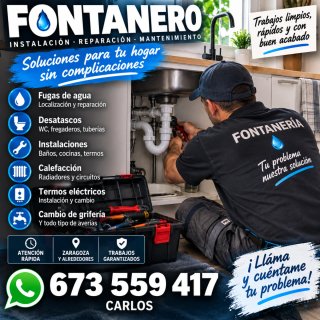 Fontanero en Zaragoza | Reparaciones e instalacion