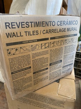 2 m² Baldosas Metro Negras Estilo Años 20