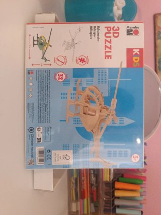 Puzzle 3D Helicóptero Marabu