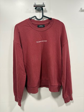 Sudadera Bershka Roja Talla S