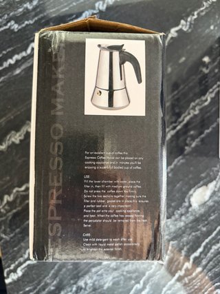 Cafetera Espresso 2 Tazas Acero Inoxidable
