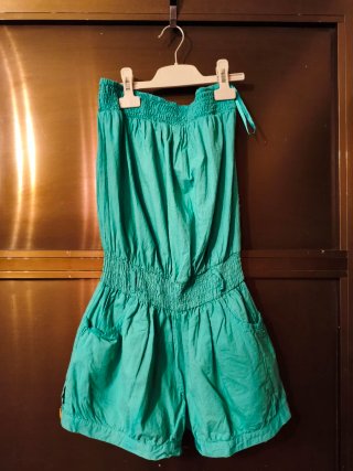 Mono corto verde mujer talla única