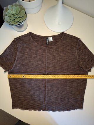 Maglia H&M marrone con cuciture a vista taglia M