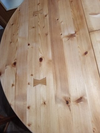 Mesa madera natural sin barnices