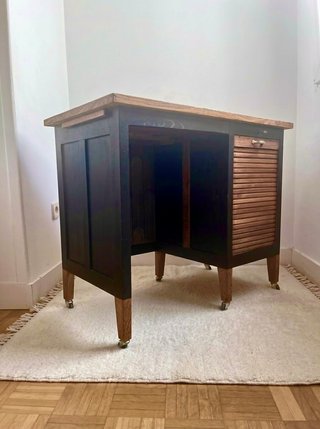 Escritorio vintage persiana mid century