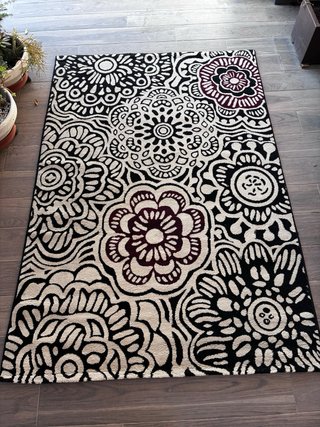 Alfombra HAYAT 160x230 Diseño Black Roses