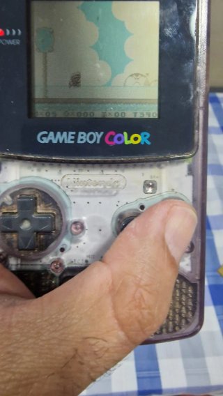 Game Boy Color Transparente más dos juegos