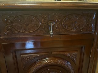 Mueble Antiguo Madera y Mármol
