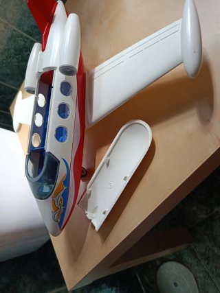 Avión Playmobil Rojo y Blanco