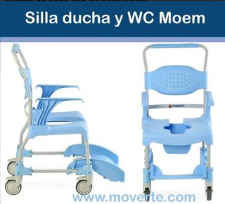 Silla WC y ducha con ruedas a estrenar