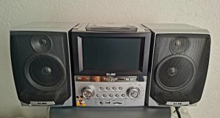 Mini cadena ELBE con pantalla y altavoces