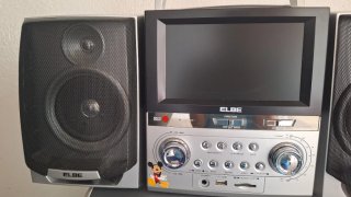 Mini cadena ELBE con pantalla y altavoces