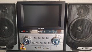 Mini cadena ELBE con pantalla y altavoces