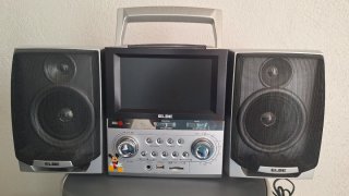 Mini cadena ELBE con pantalla y altavoces
