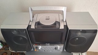 Mini cadena ELBE con pantalla y altavoces