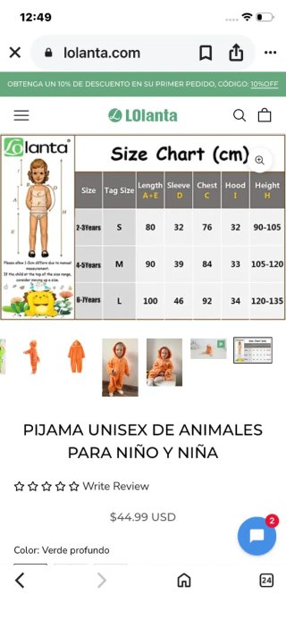 Pijama/Disfraz Dinosaurio Lolanta Niño/Niña 6/7
