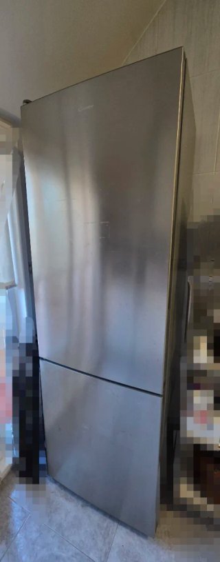 Nevera combi inox CANDY