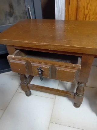 2 Mesitas Noche estilo Castellano Madera