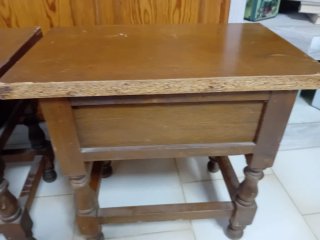 2 Mesitas Noche estilo Castellano Madera