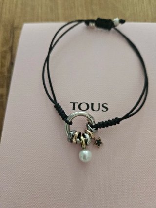 Pulsera Tous Plata y Oro con Perla y Estrella