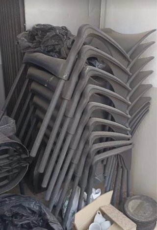 Sillas de exterior de plástico apilables