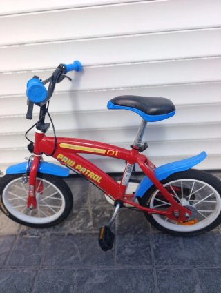 Bicicleta Paw Patrol hasta 6 años.apta para ruedin