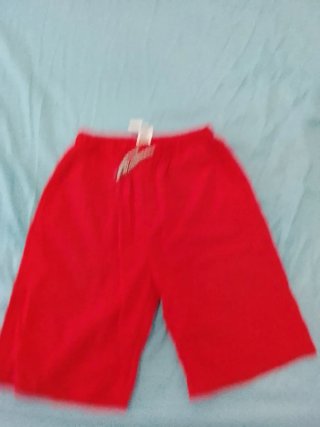 Pantalón corto niño rojo