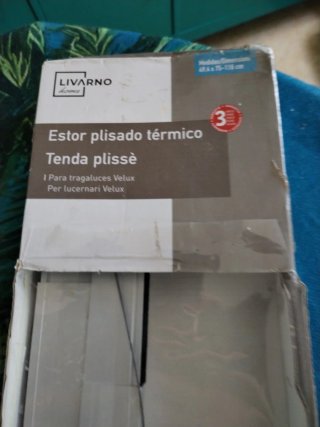 Estor Plisado Térmico Celux Azul
