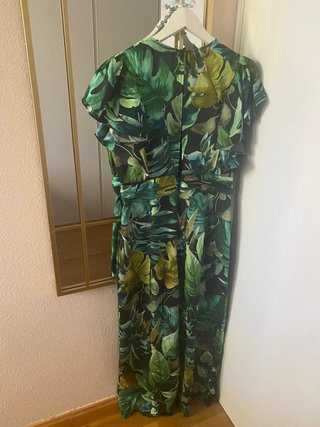 Mono largo estampado floral Zara Talla L