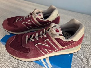 Zapatillas New Balance 574 Granate Gris T 43