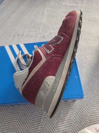 Zapatillas New Balance 574 Granate Gris T 43