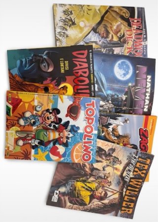 Lotto Fumetti Tex Willer, Diabolik, Topolino