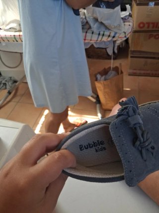 Mocasines azules y grises talla 27