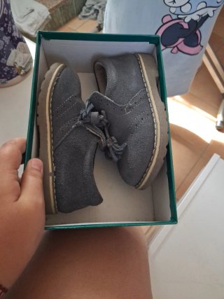 Mocasines azules y grises talla 27