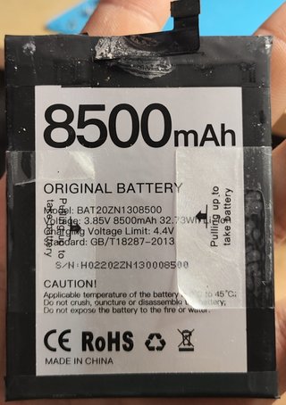 Batería original Doogee S86 / S86 Pro 8500mAh