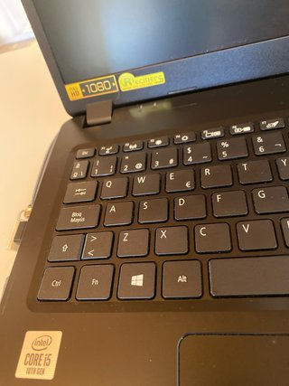 Portátil Acer Negro con Funda Gris