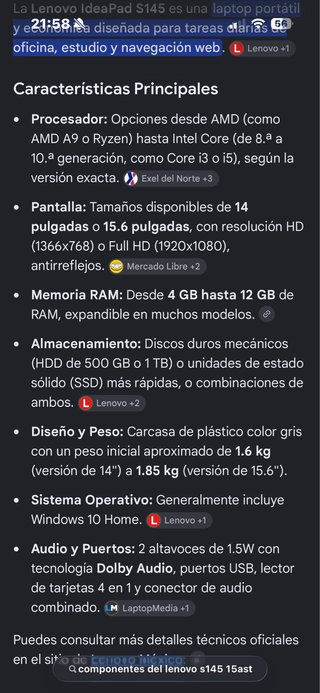 Ordenador Portátil Lenovo