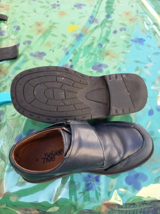 Zapatos colegiales azul