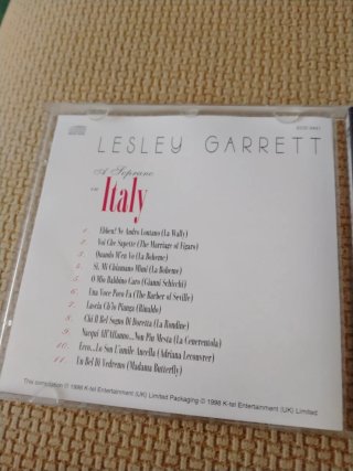 CD LESLEY GARRETT (A Soprano in Italy)