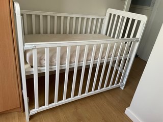 Cuna colecho blanca para bebé