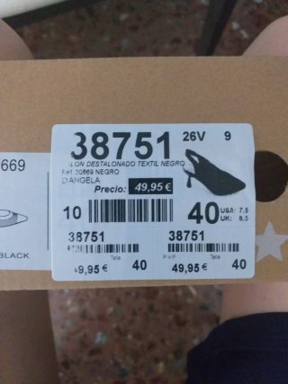 Zapatos Slingback Negros Mujer